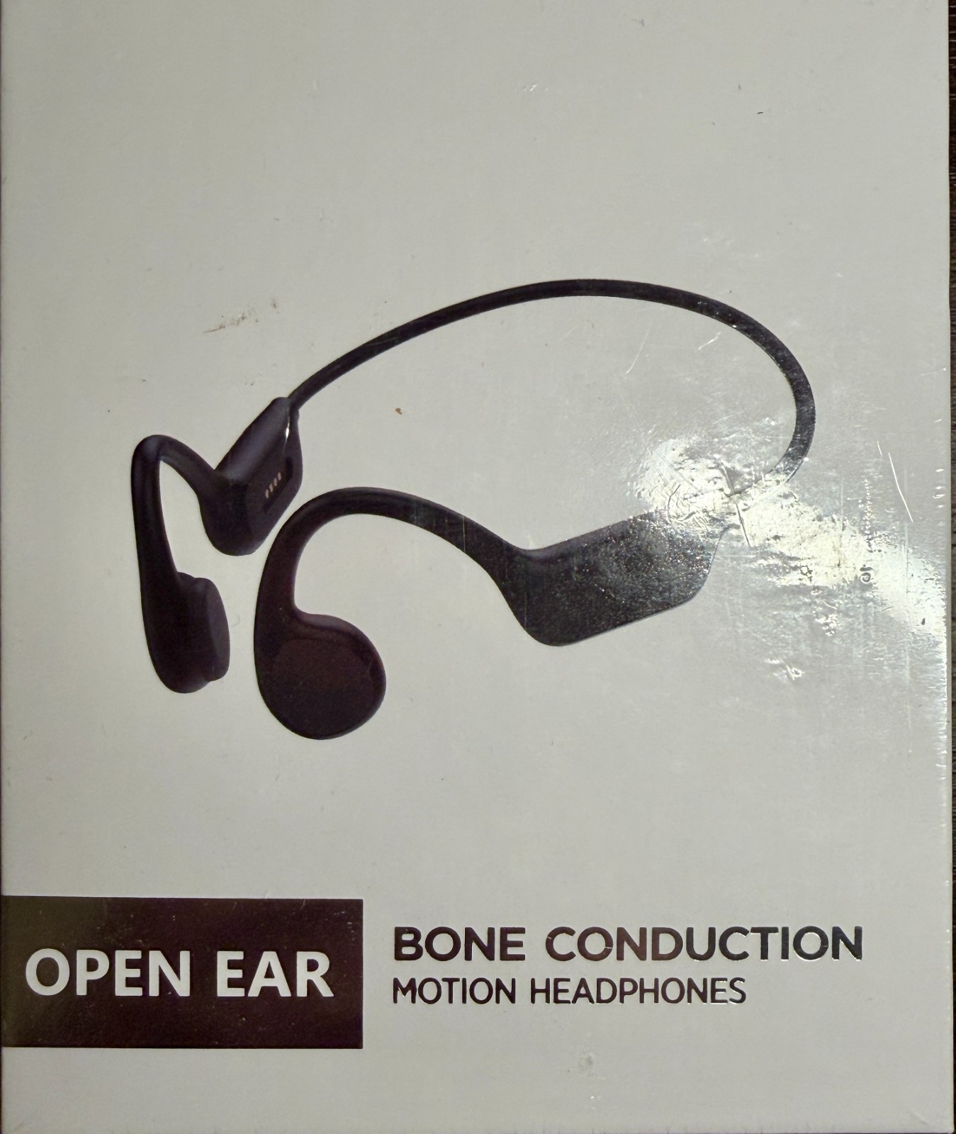 Bone Conduction Motion Headphones Open Ear NEW SEALED Black Bluetooth Headphones