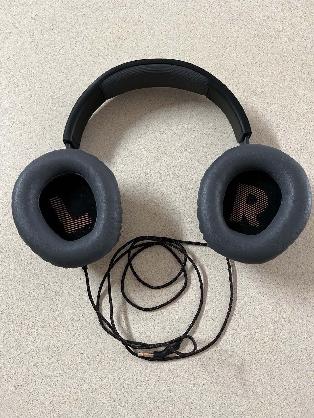 JBL Quantum 100 Wired Over-Ear Gaming Headphones Headset Black Tested Works