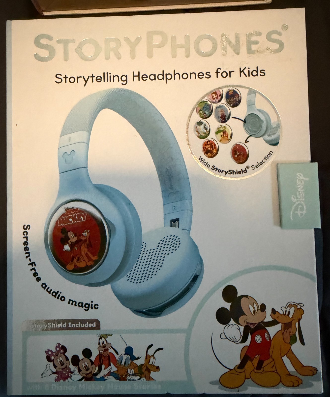 NEW STORYPHONES Storytelling HEADPHONES for KIDS, Disney Bundle w/1 STORY BLUE