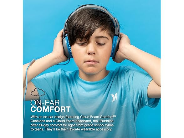 JLab JBuddies Studio 2 Kids On-Ear PINK Kids Wired Headphones w/ Mic NEW !!!
