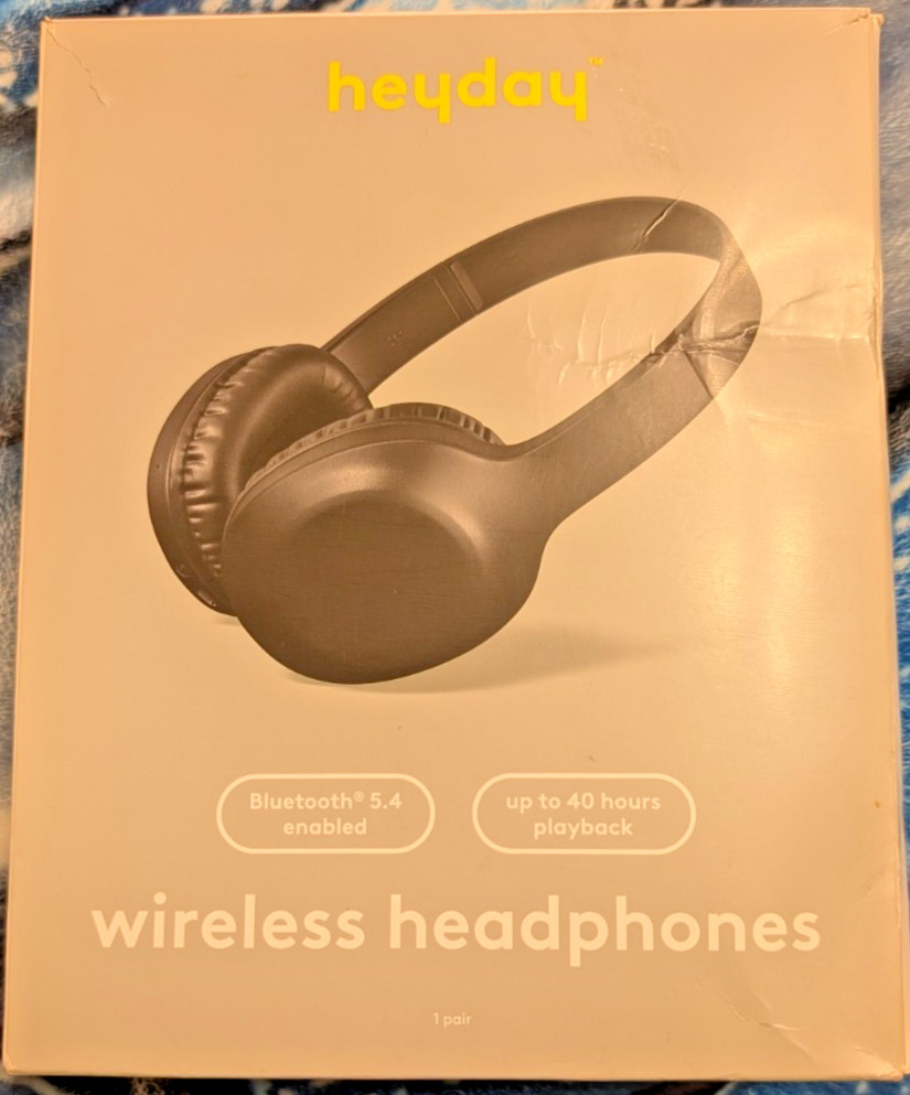 HeyDay Wireless Headphones Black 2025 New