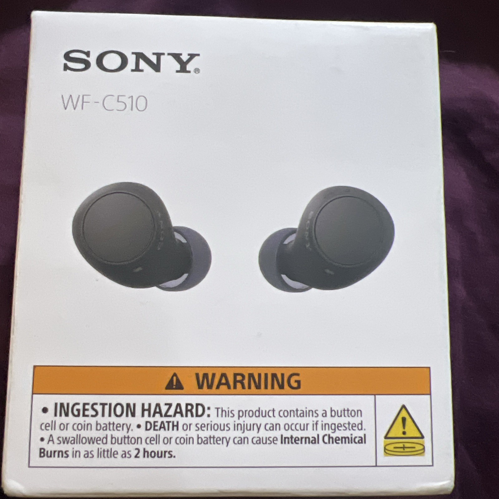 Sealed Genuine Sony WF C510 Truly Wireless Black Earbuds