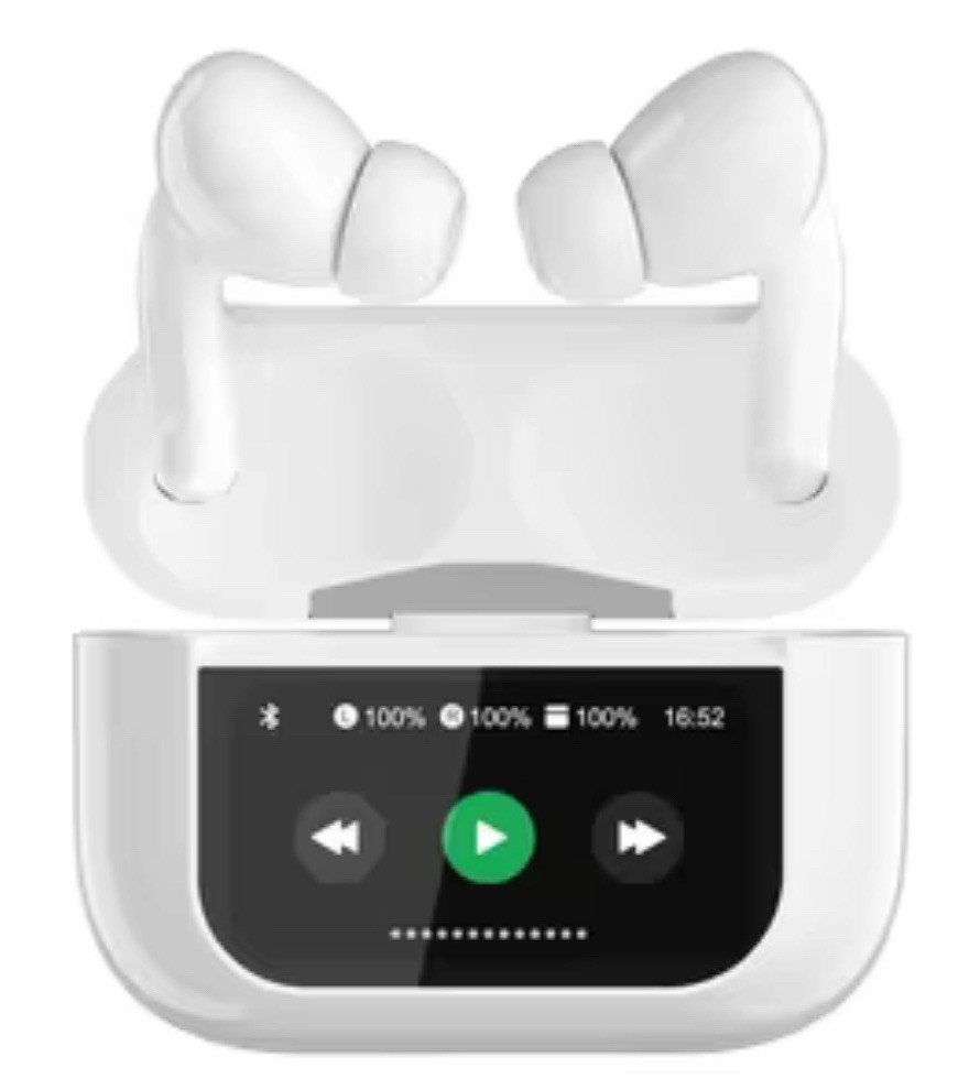 A9 Wireless Earbuds noise cancelling bluetooth Smart touch screen Waterproof