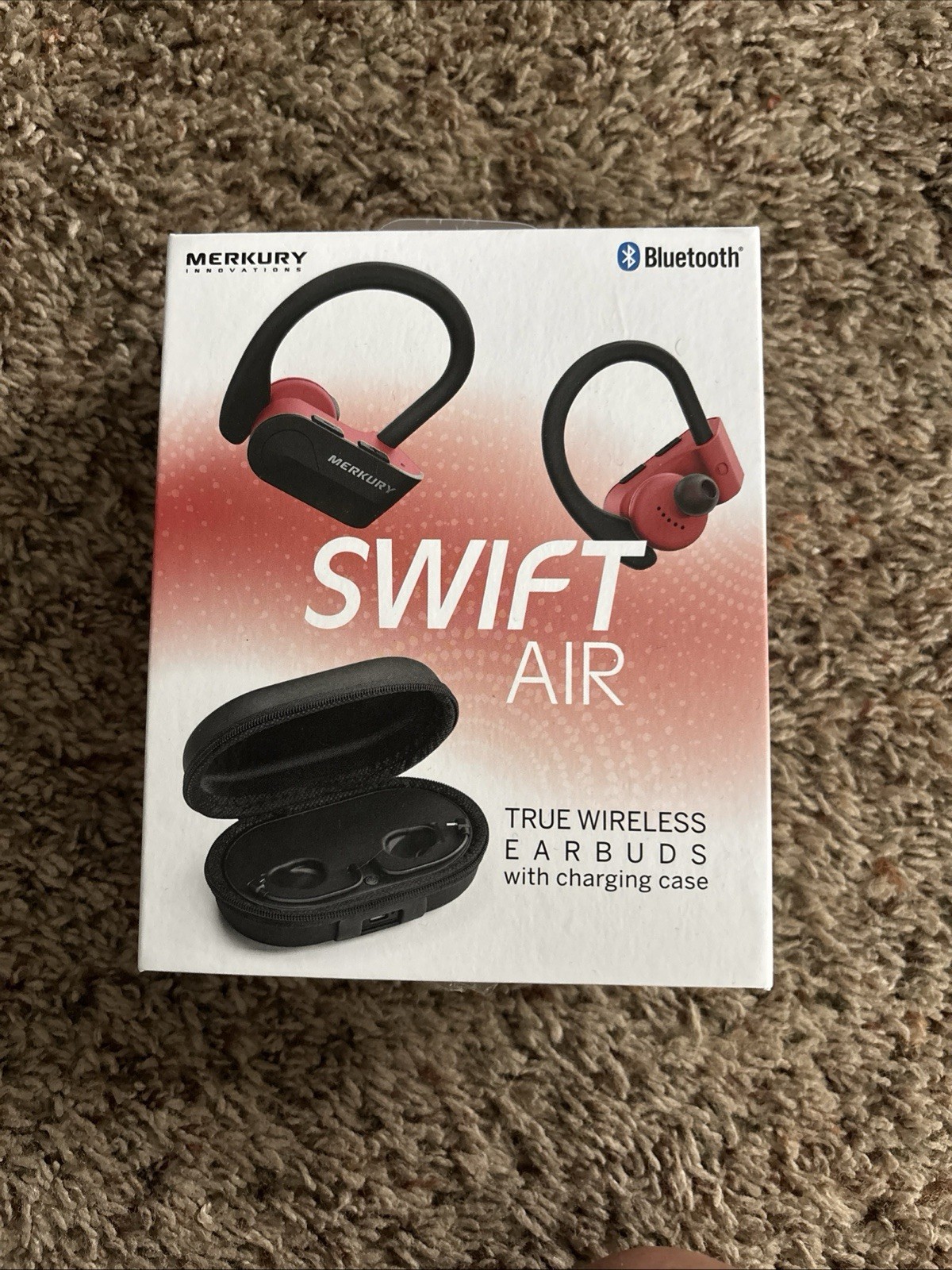 Merkury Innovations Propel Sport Bluetooth v4.2 Wireless Earbuds Headphones New