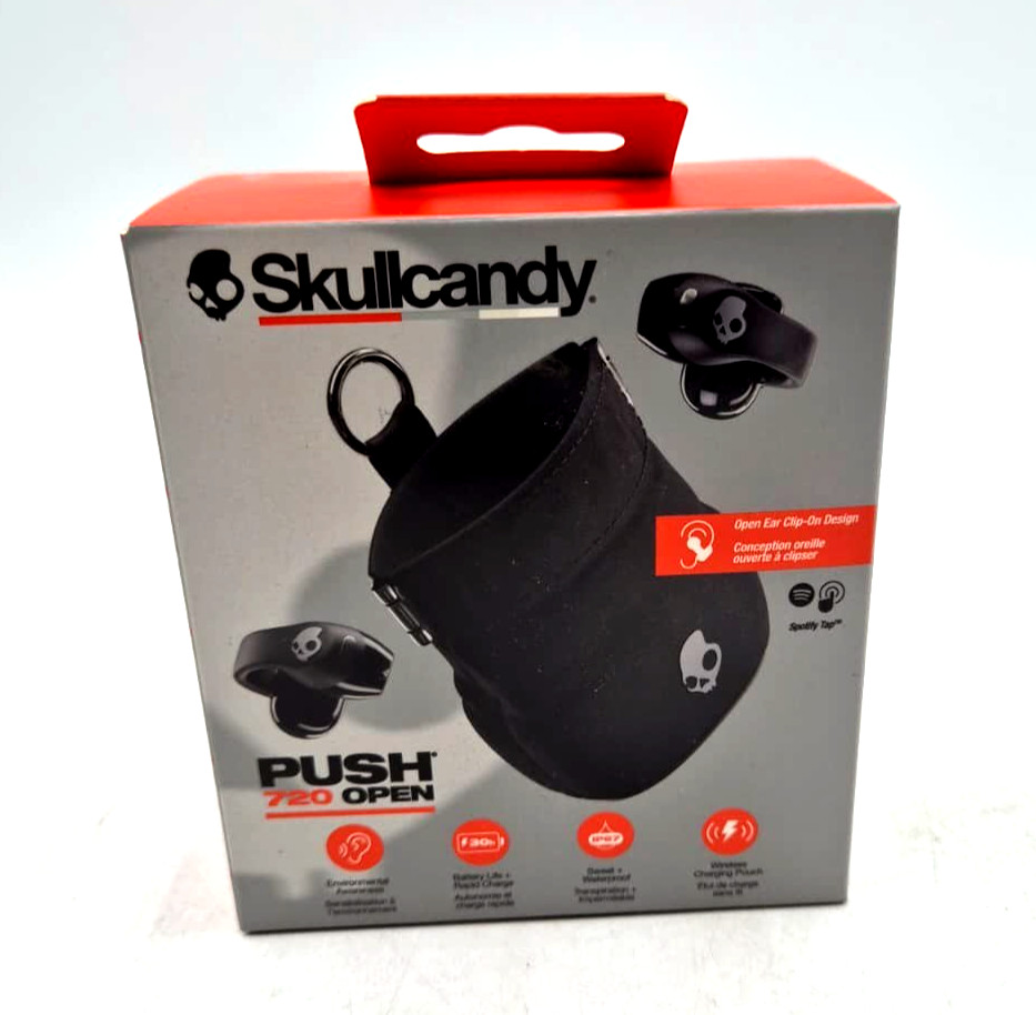 Skullcandy Push 720 Open Wireless Open Ear Bluetooth Earbuds, Headphones