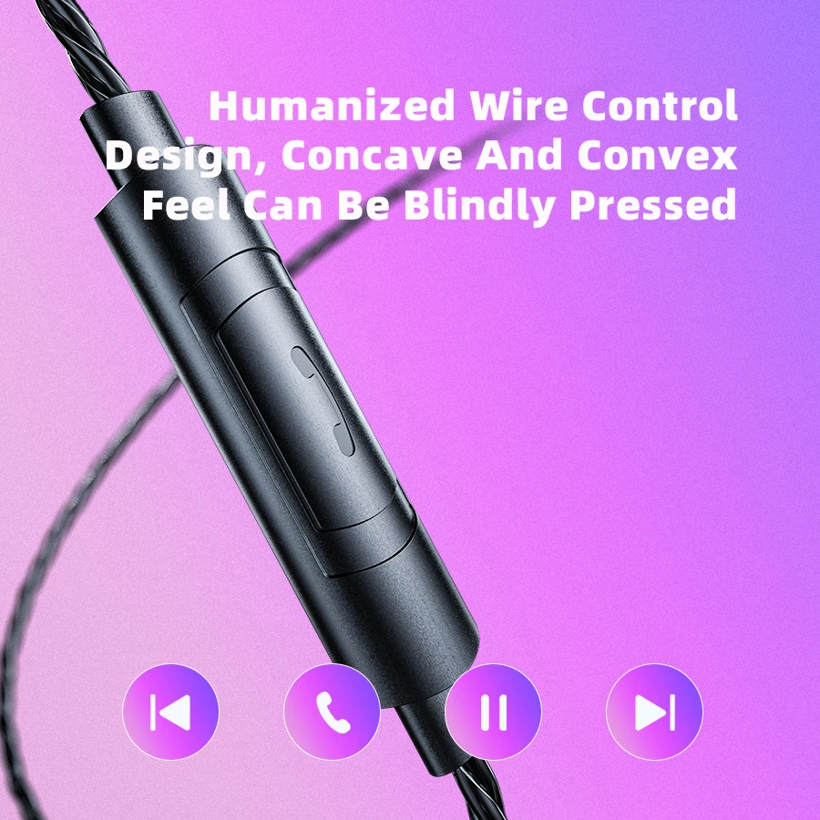 QKZ AK6 EDX Pro 1DD Earphone Copper Dual Driver inear HIFI Stereo headset