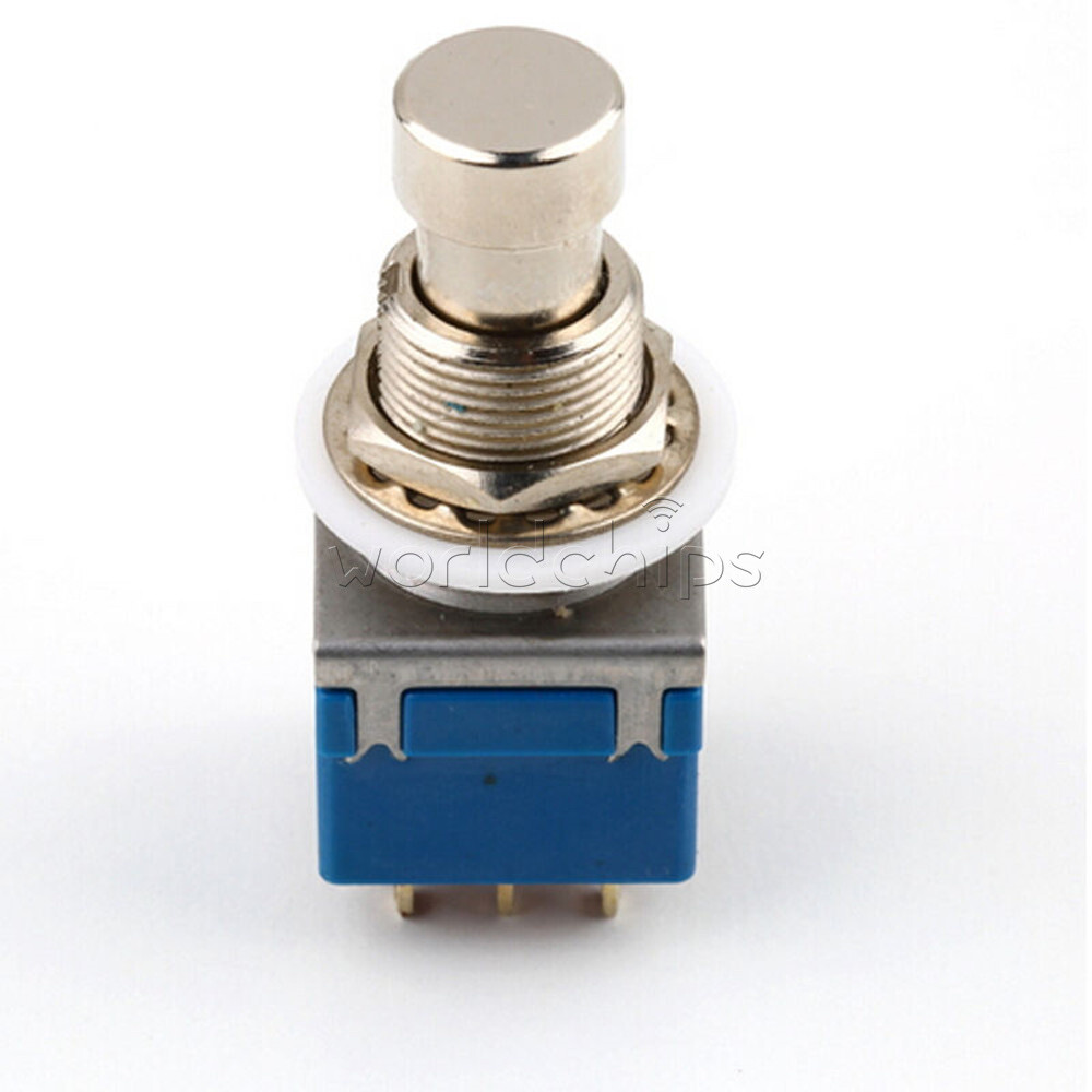 100PCS 9-Pin 3PDT Guitar Effects Pedal Box Stomp Foot True Bypass Metal Switch