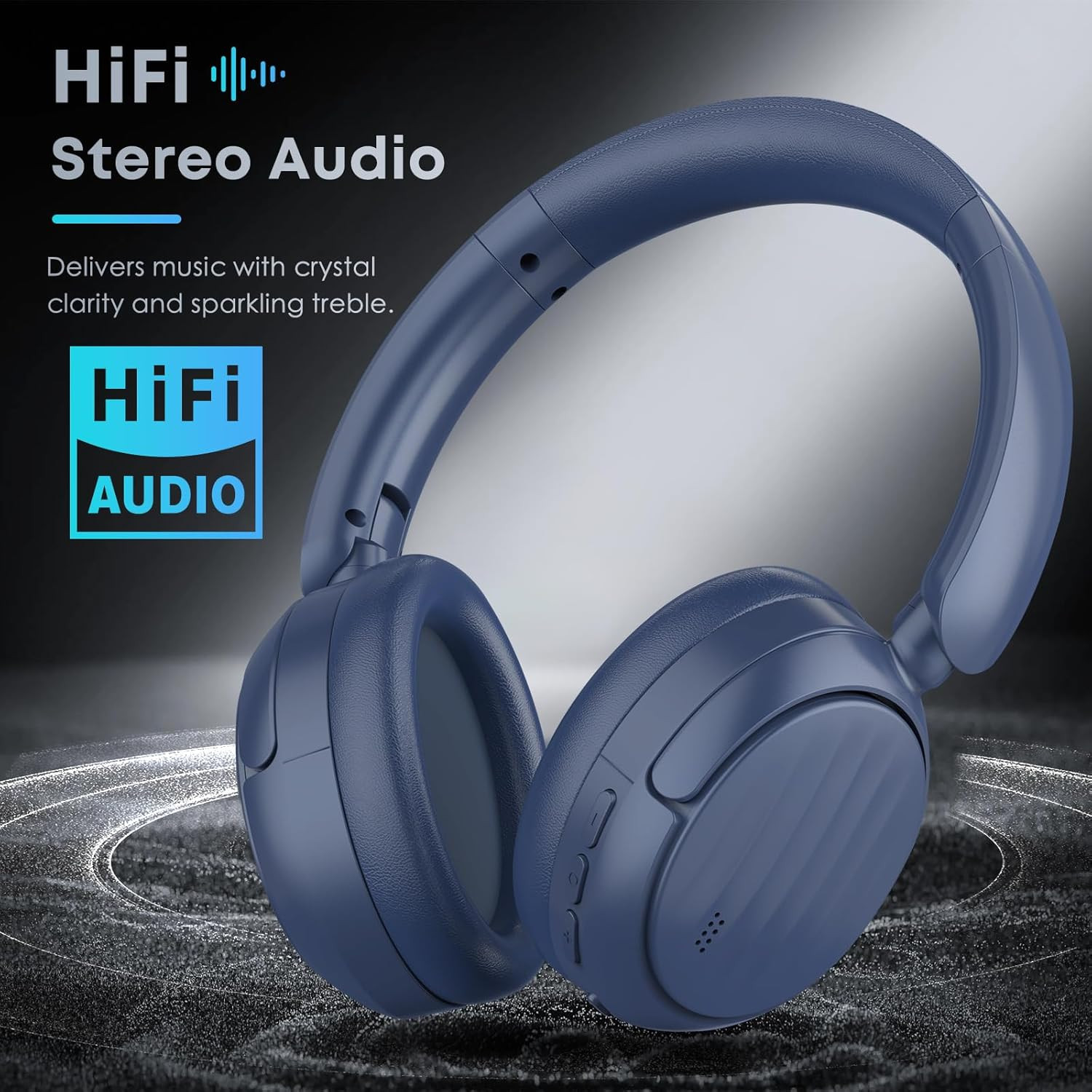 Bluetooth Headphones with Active Noise Cancelling (ANC), Wireless over Ear Bluet