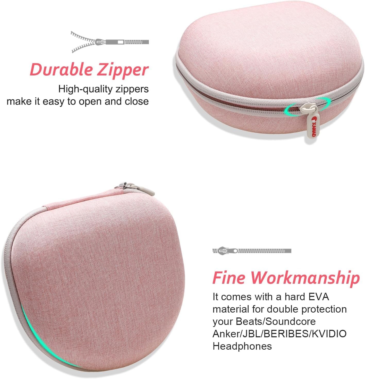 Headphone Headset Case for Beats/JLab/Lorelei X8/JBL/TOZO/BERIBES/Picun/KVIDI…