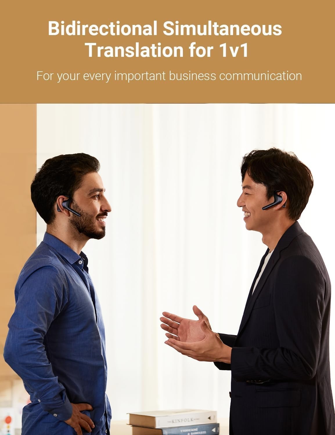 Timekettle W4 Pro AI Interpreter Earbuds, Real-Time Bidirectional Voice Translat