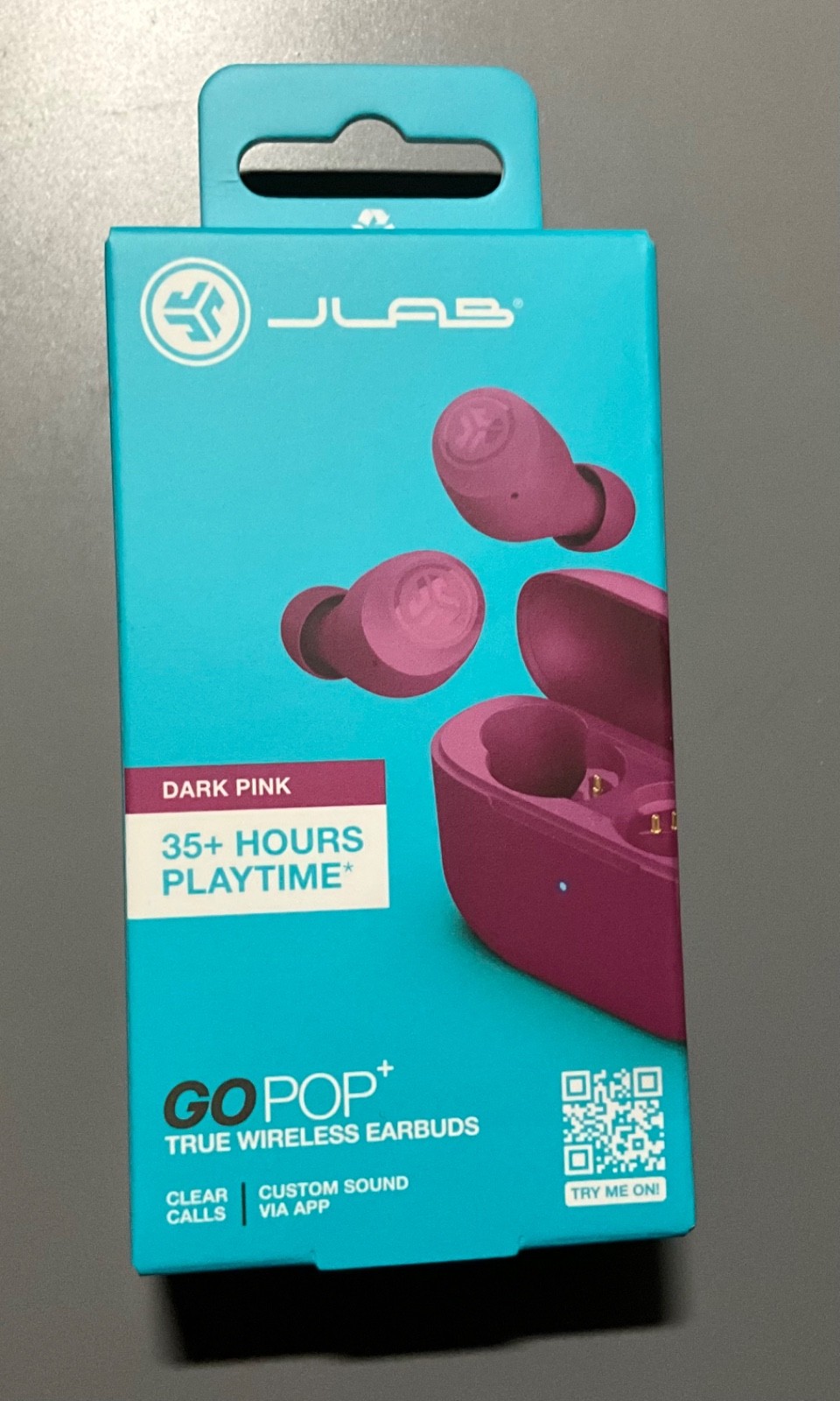 JLab Go POP+ True Wireless Bluetooth Earbuds 35+ Hours Playtime NEW, SEALED
