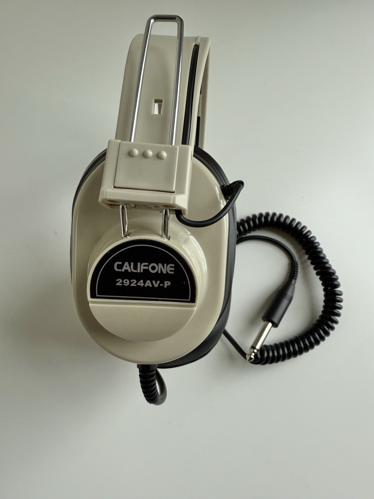 VTG Califone 2924AV-P Headphones Mono 6’ coiled cord 1/4″