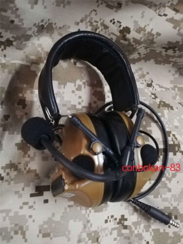 US Comtac III Headset Military Noise Reduction For TCA PRC148 152 Standard Gift