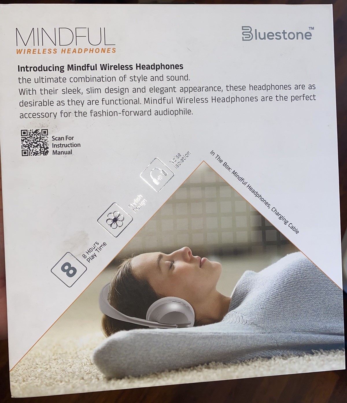 Bluestone HB2 Mindful Wireless Bluetooth Headphones Radio TF/Card Slot Play Song