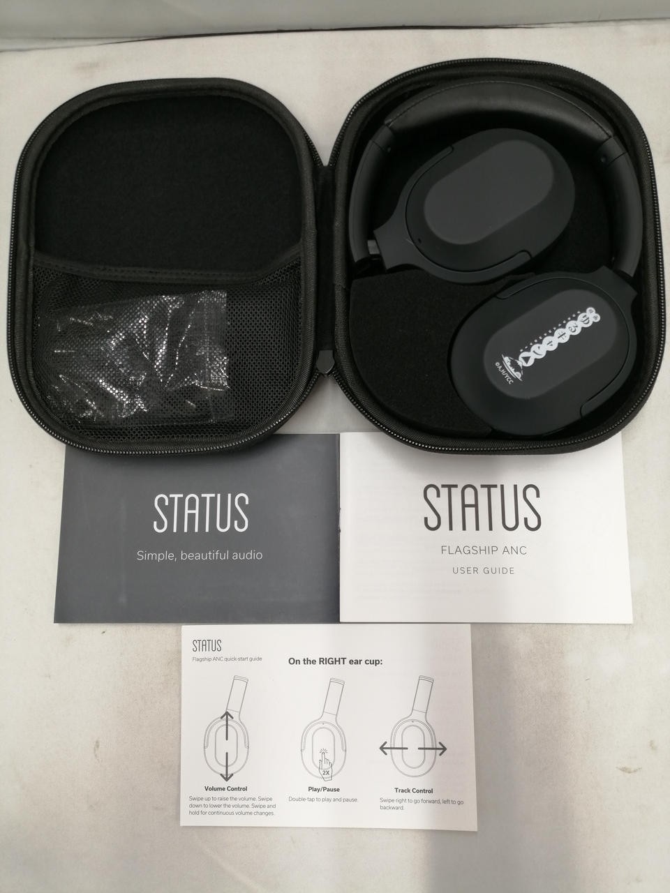 STATUS SAANC-FS Flagship ANC Wireless Over-Ear Headphones Noise Cancelling