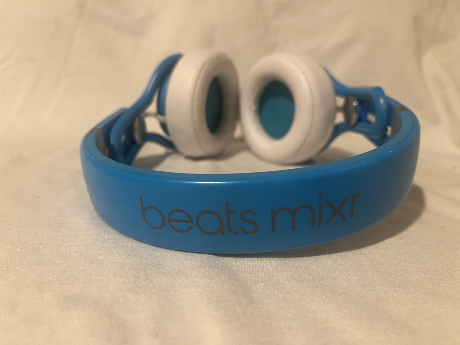 LOT of 2 RARE Beats Mixr Headphones GREEN & BLUE by Dr Dre TESTED WORKS Mixer