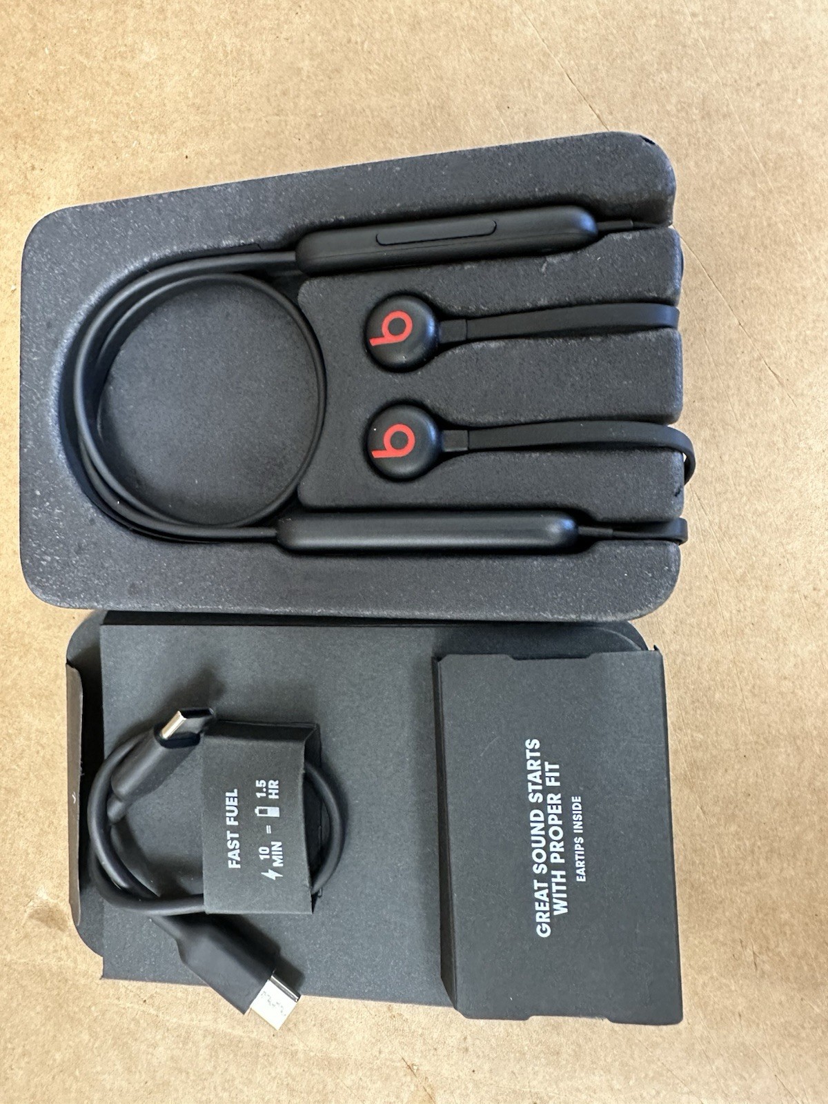Beats Flex Wireless Earbuds Apple W1 Headphones Chip Magnetic Earphones -Black