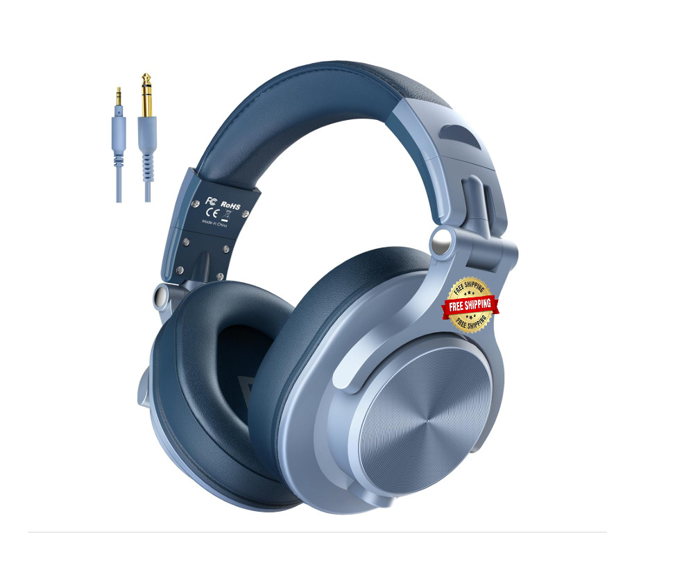 Audifonos Profesionales Auriculares Para DJ Headphone Professional Cielo Azul US
