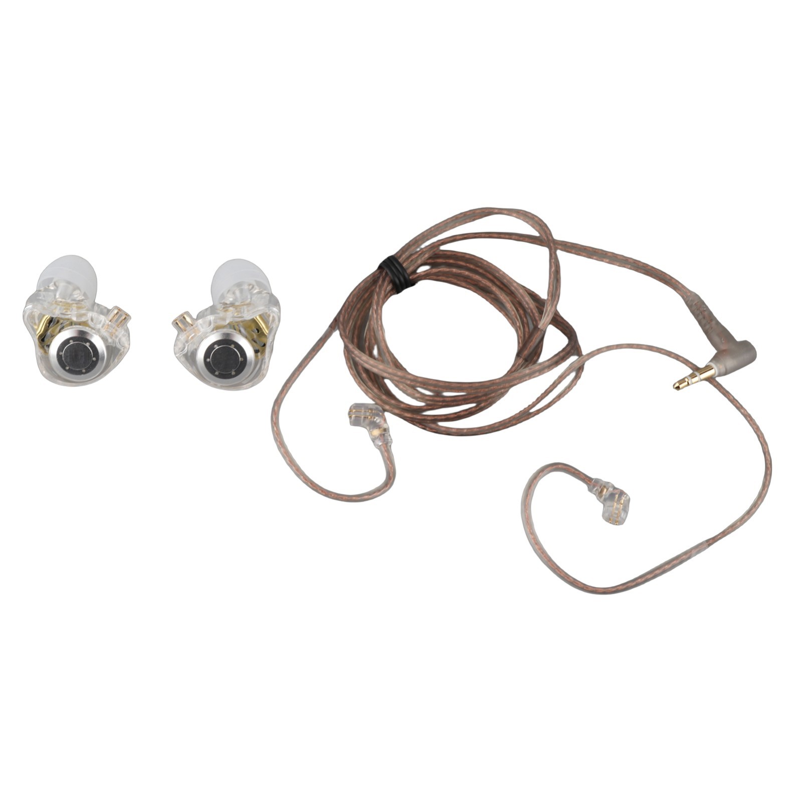 Stage Monitor In Ear Earbuds Dual Magnetic Bass 0.75mm Detachable Wired Headset