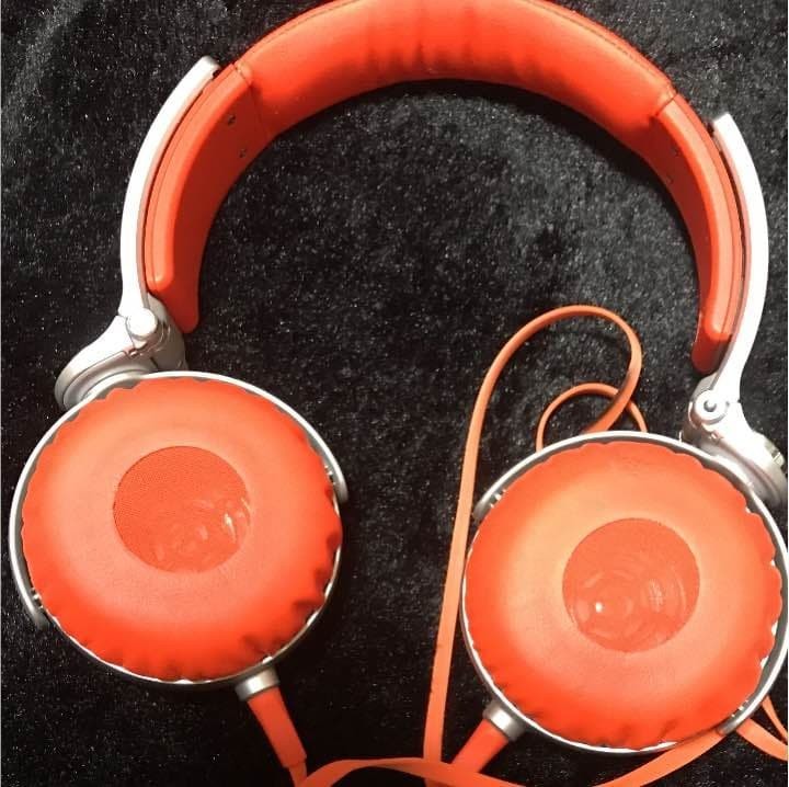 Used Sony MDR-XB610 EXTRA BASS 40mm Driver Headphones Orange Tested