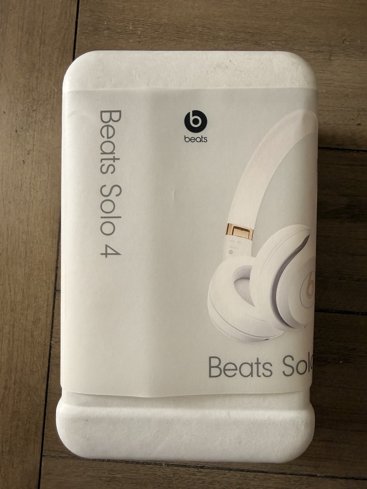 Unused OEM White & Gold Beats Solo 4 Wireless Headphones MC2M4LL/A in Bulk Pkg