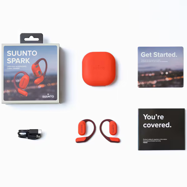 SUUNTO SPARK True Wireless Earphones, Coral Orange, SS051357000