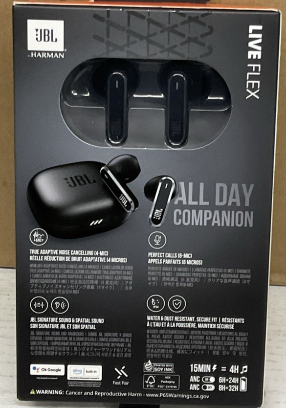 ⚡️JBL Live Flex Perfect Fit Ear Buds Black