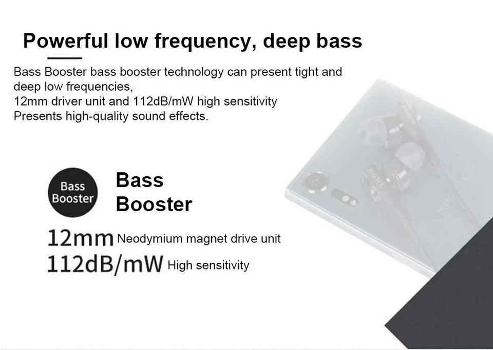 SONY MDR-XB75AP Bass Booster In-Ear Headphones with In-Line Mic-Black