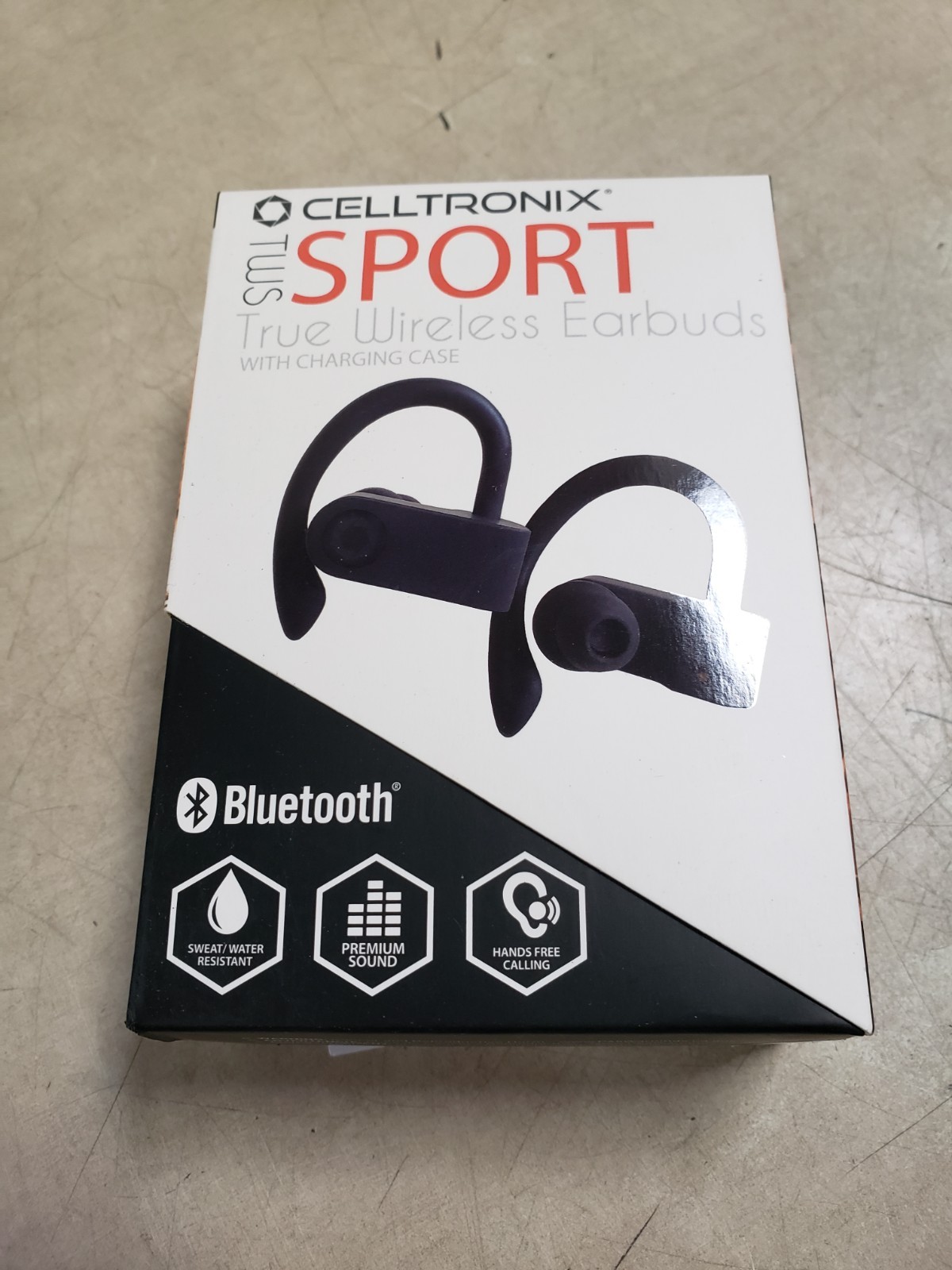 Celltronix TWS Sport 5.0 True Wireless Bluetooth Earbuds Black Sealed