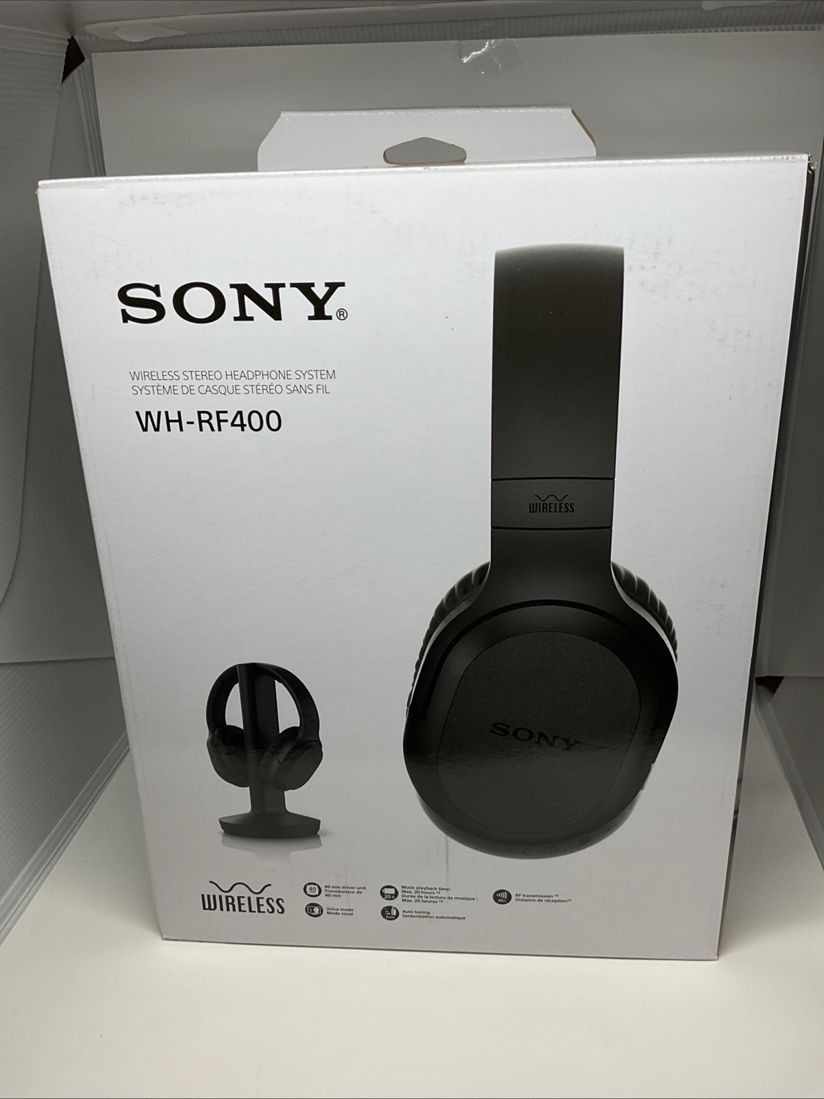 Sony WH-RF400 RF400 Wireless Home Theater Headphones – USED IN BOX