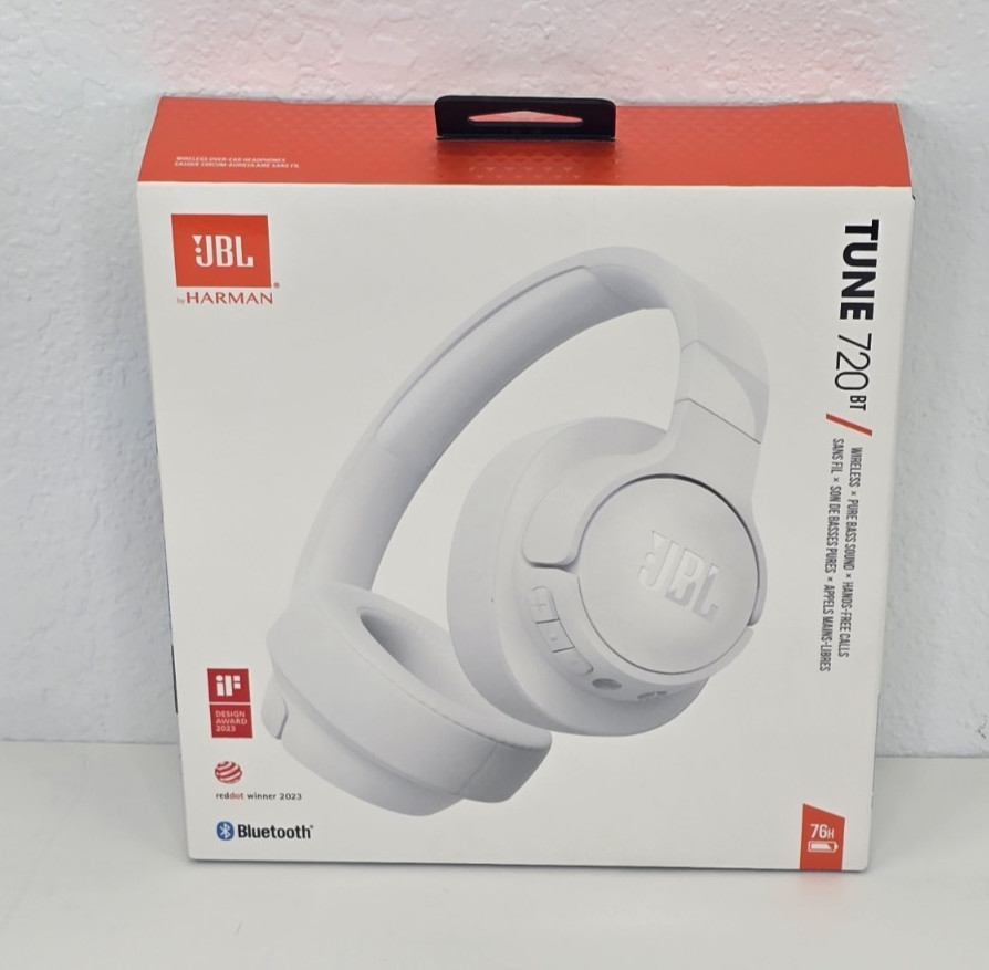 JBL Tune 720BT Wireless Bluetooth Over-Ear Headphones Multipoint Foldable 2024