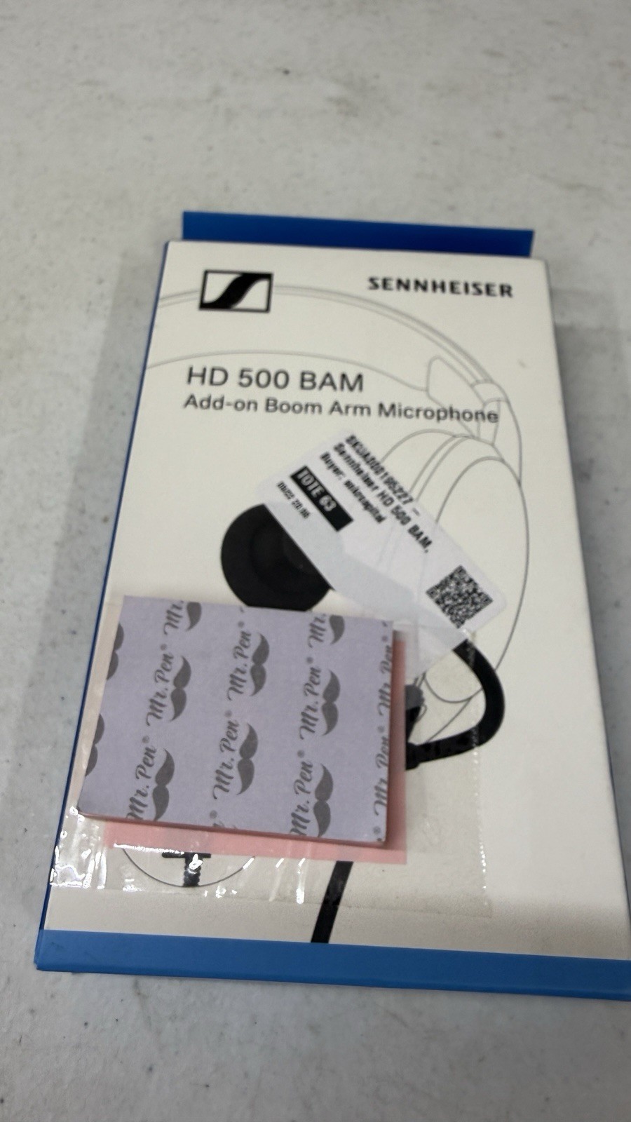 Sennheiser HD 500 BAM Boom Microphone 3.5mm Mute Volume Gaming. NEW