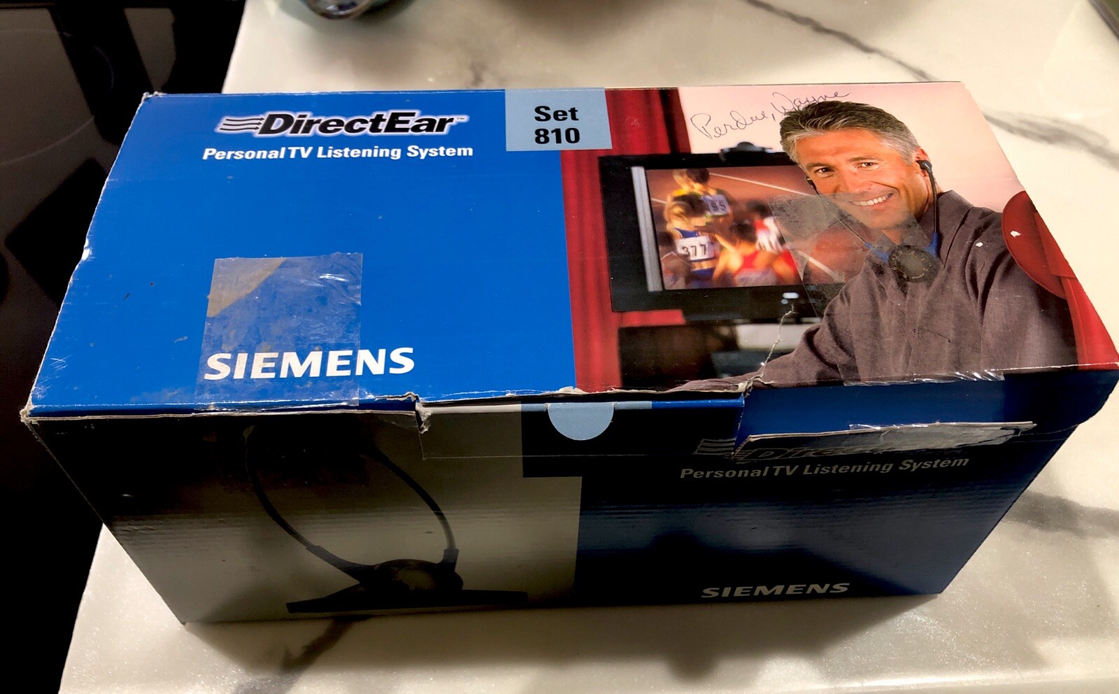Siemens Direct Ear Set 810 TV Listening System Aid Headphones Infrared New