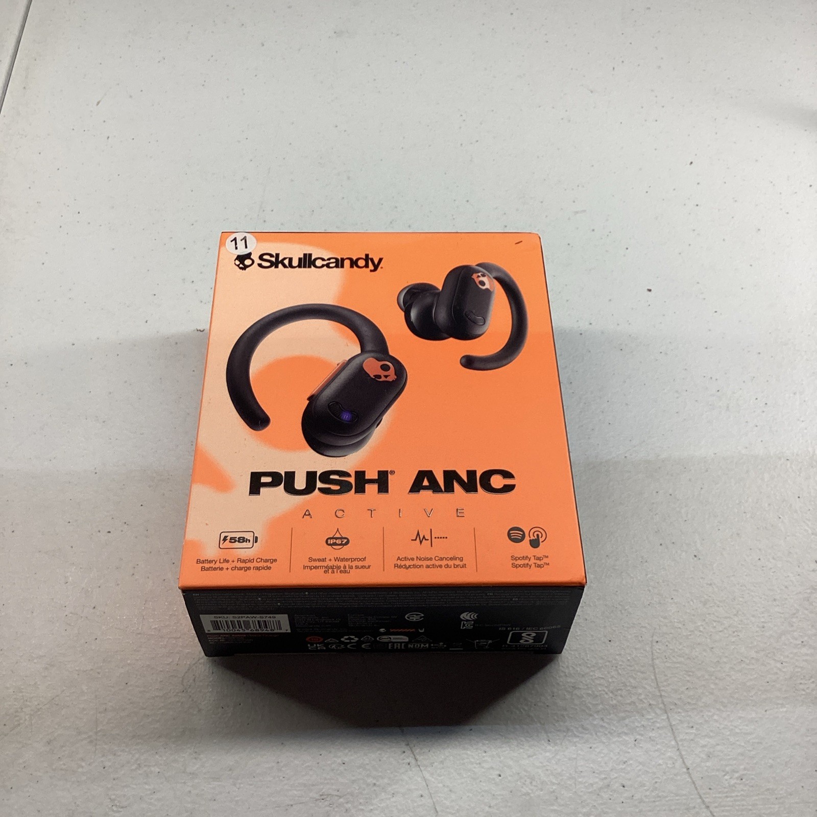 Skullcandy Push Play Active Wireless Earbuds, Bluetooth Headphones