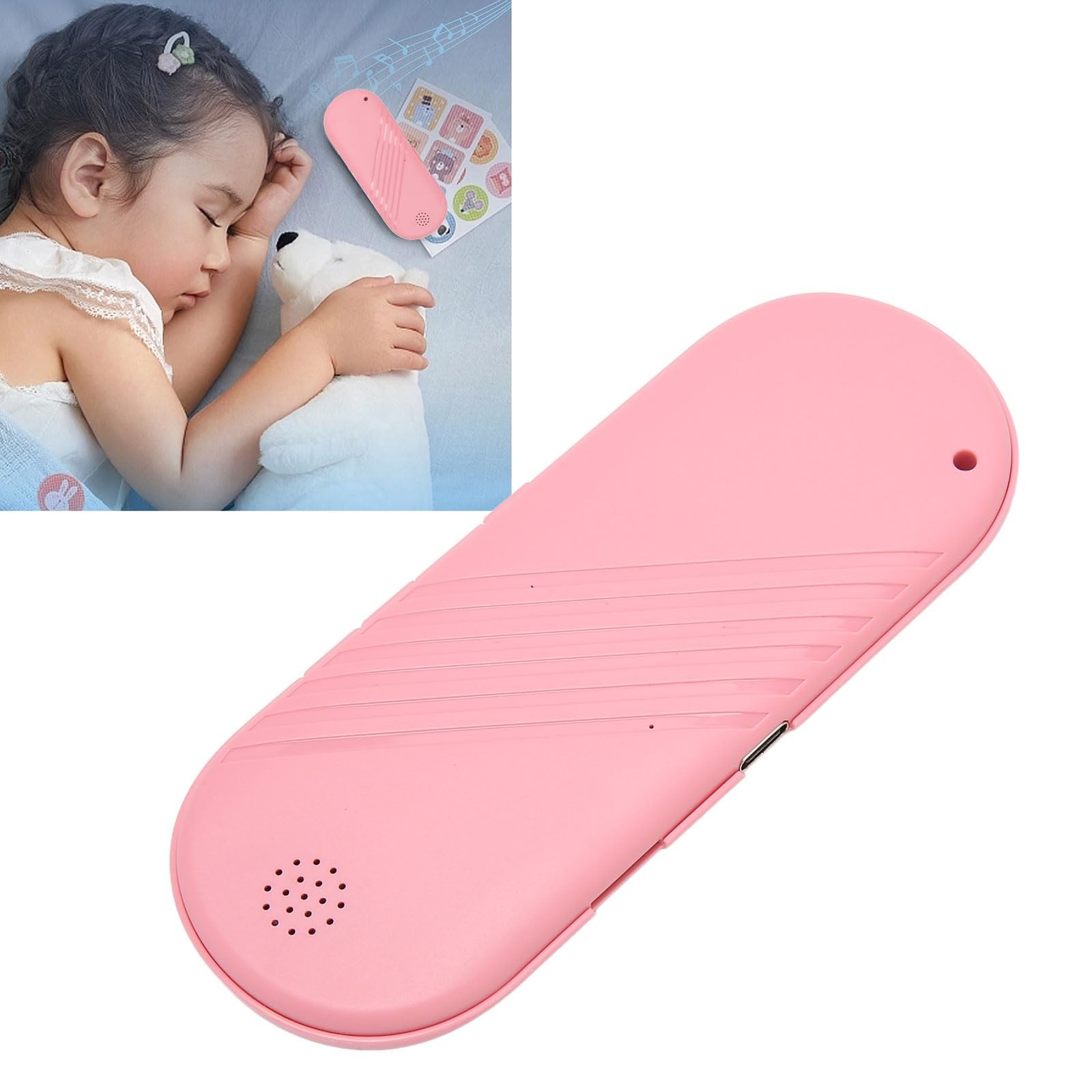 Dpofirs Pillow Speaker Bluetooth Sleep Headphones for Men and Women, Pink