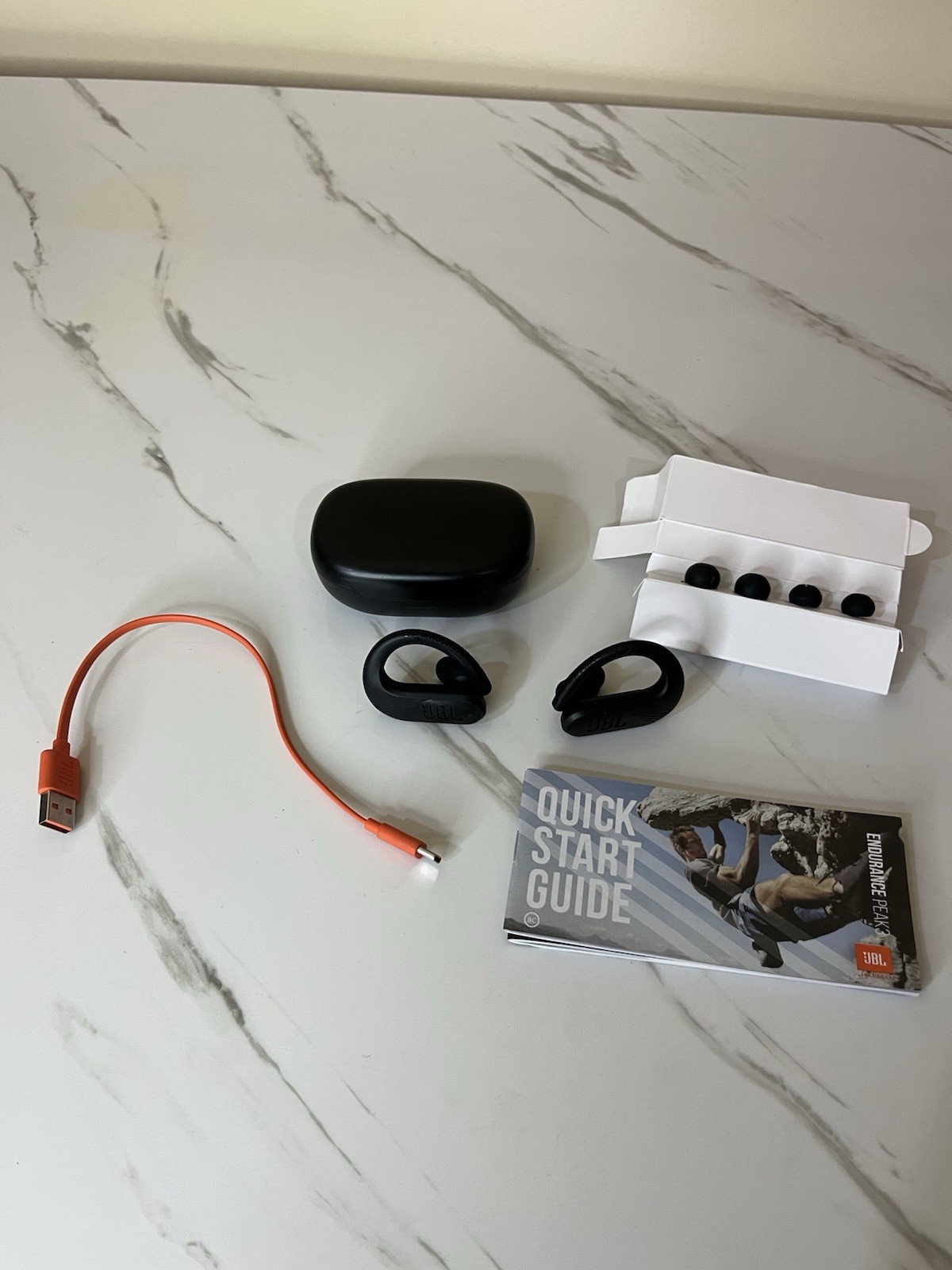 JBL Endurance Peak III In Ear Wireless Headphones – Black