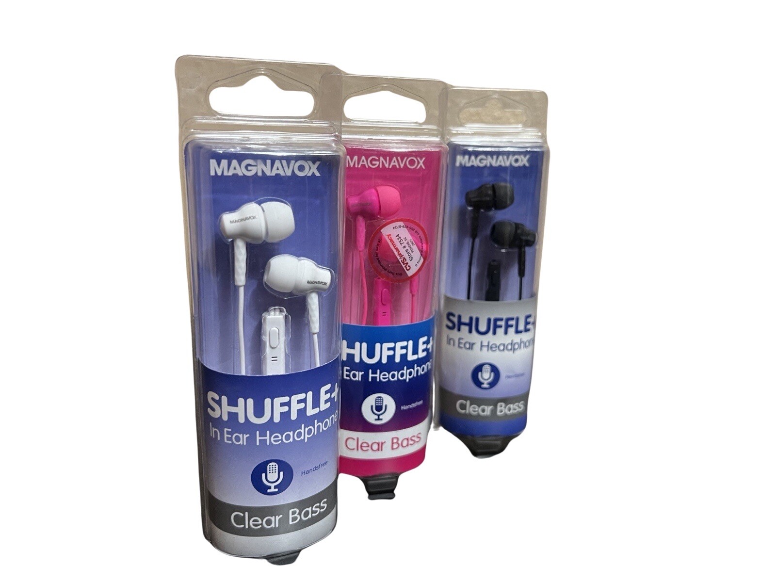 10-Pieces Magnavox Shuffle In Ears Headphones Clear Bass Wired With Mic