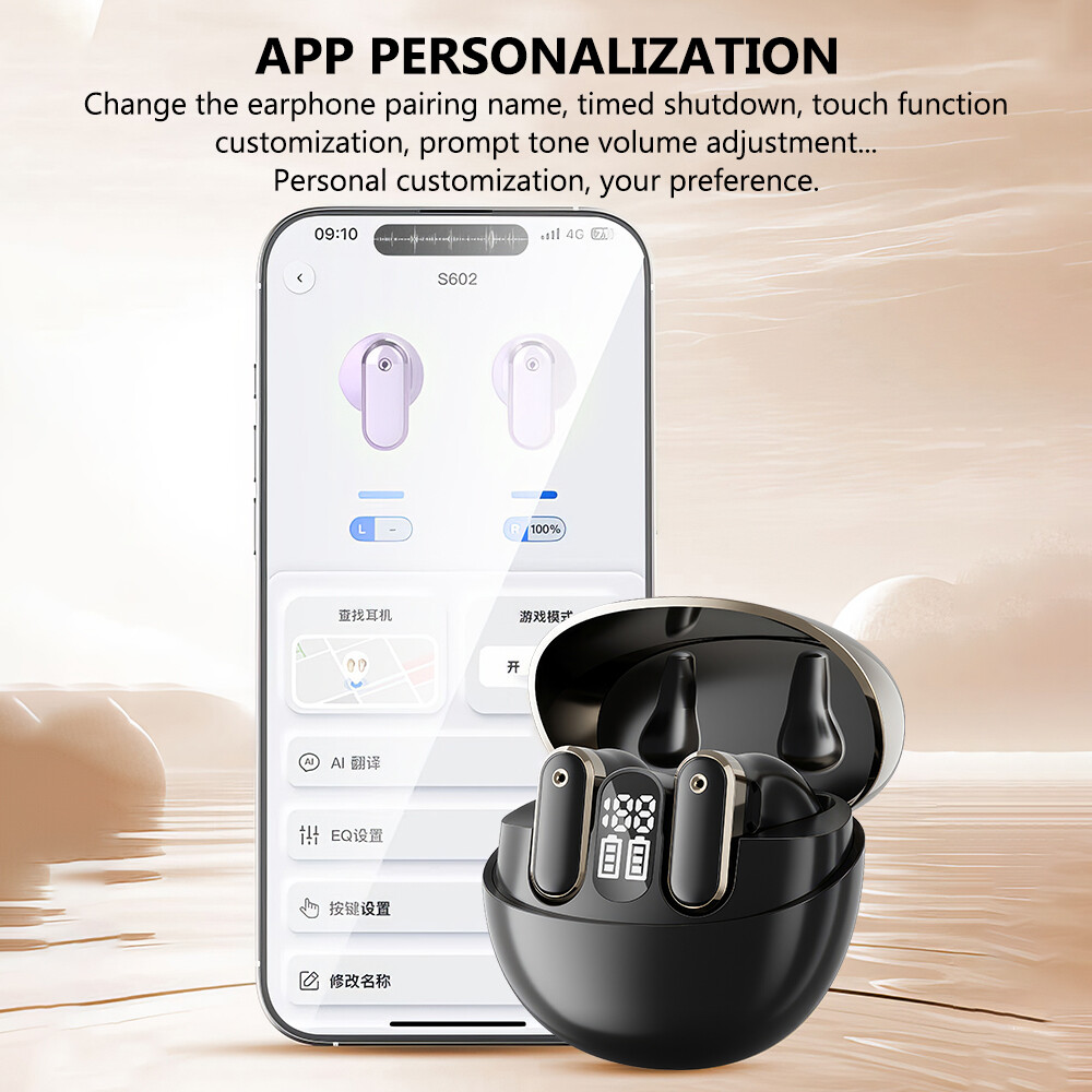 AI Language Translation Earbuds Two-Way Translator Device for Travel Business