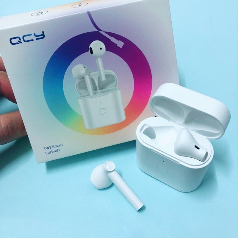 QCY T7 TWS 5.0 True Wireless HiFi Stereo Bass Earbuds w/Charging Case NEW