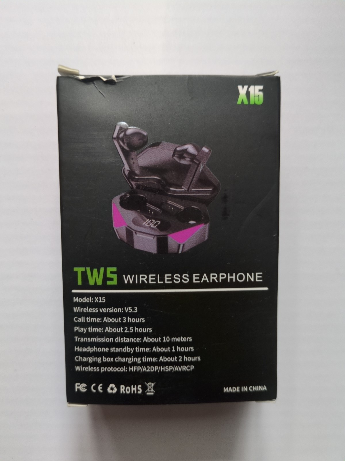 TWS X15 True Wireless Bluetooth 5.3 Gaming Earbud Hi-Fi Music