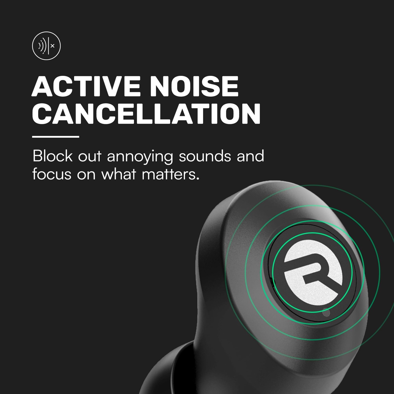 Raycon Everyday Bluetooth Wireless Earbuds with Microphone – Active Noise Can…