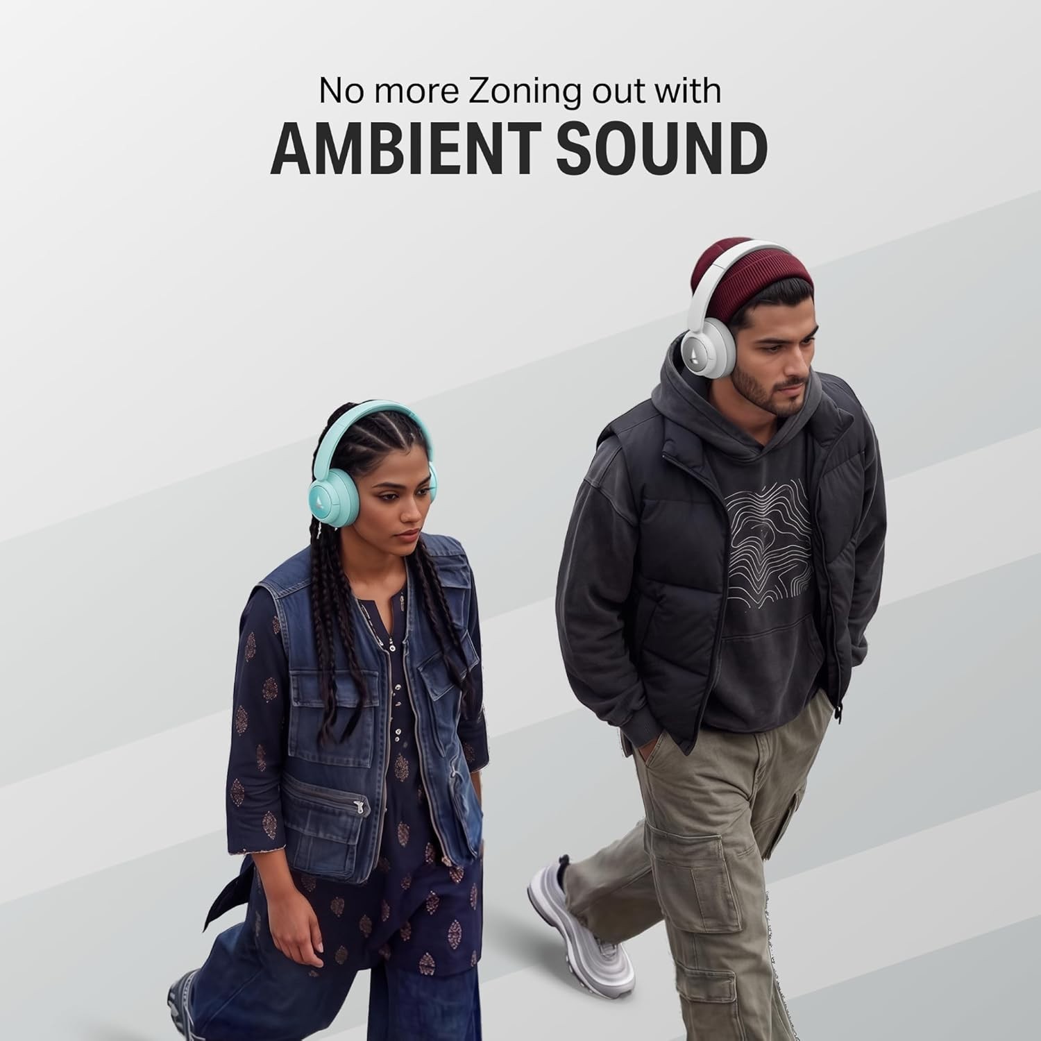 boAt Rockerz Plus 450 ANC BT6.0 Wireless Headphones 80H Hybrid ANC Spatial ENx™