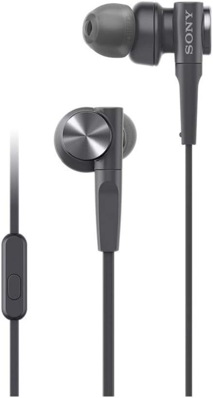 SONY MDR-XB55AP Bass Booster In-Ear Stereo Headphones with Mic – Black Japan