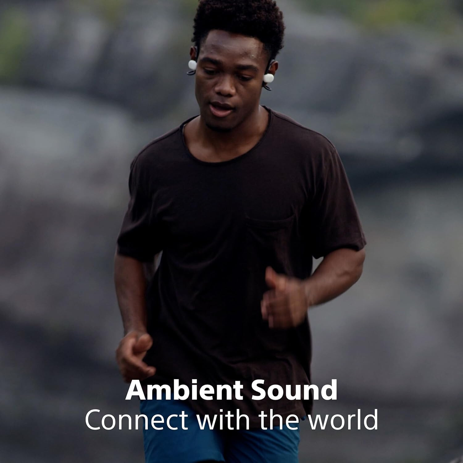 Sony Float Run WI-OE610 Headphones Designed for Running,Cycling, Hiking,Black,