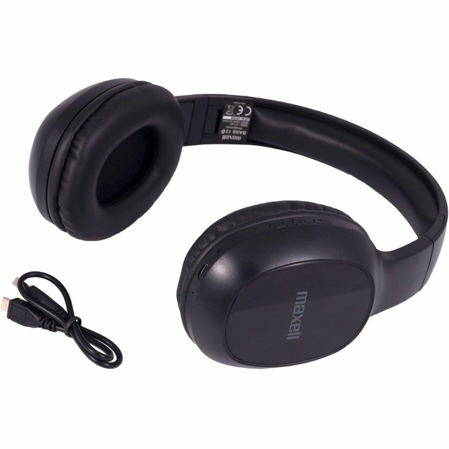 Maxell 199793 Bass 13 Bt Headphone W/mic Accs 40mm Drivers 8hr Play Talk Time