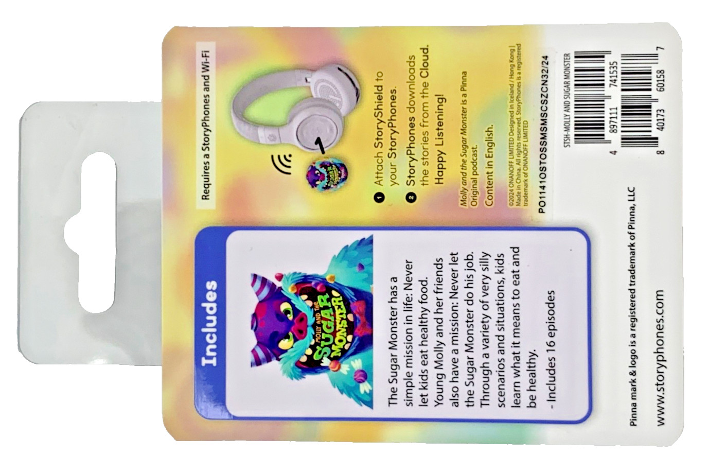 StoryShield Molly And The Sugar Monster For StoryPhones With WiFi Brand New