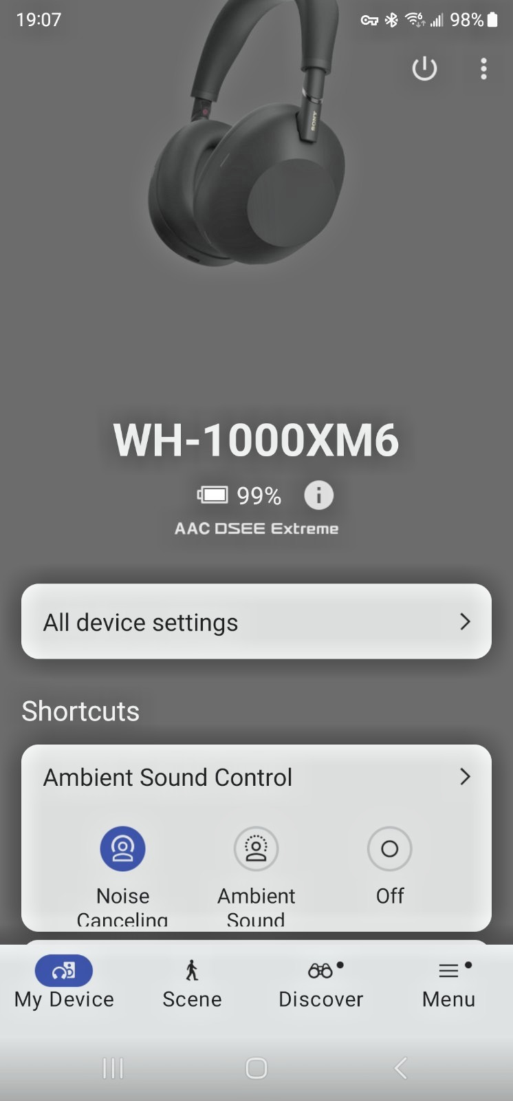 Sony WH-1000XM6 Wireless Noise Canceling Headphones Black – Used