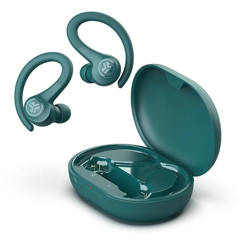 JLab GO Air Sport+ True Wireless Earbuds Teal, 35+ Hour Bluetooth Playtime