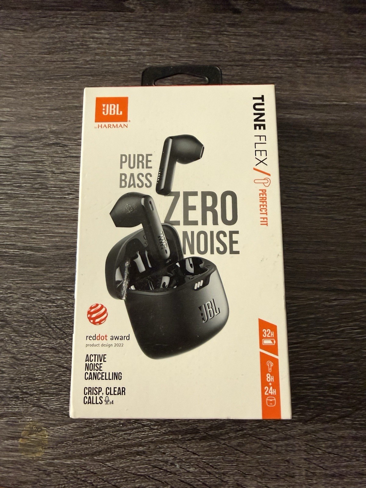 JBL Tune Flex True Wireless Noise Cancelling Earbuds – Black