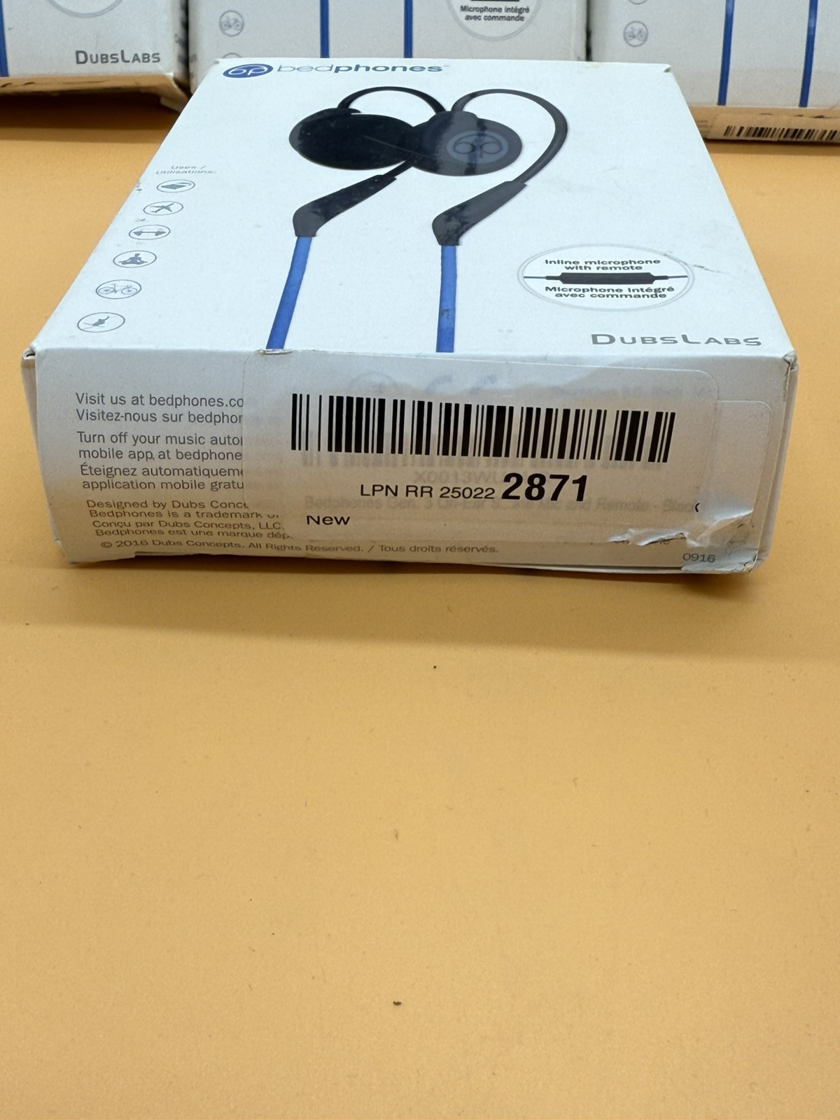 DubLab Bedphones 3.0 Earbud Headphones – Blue